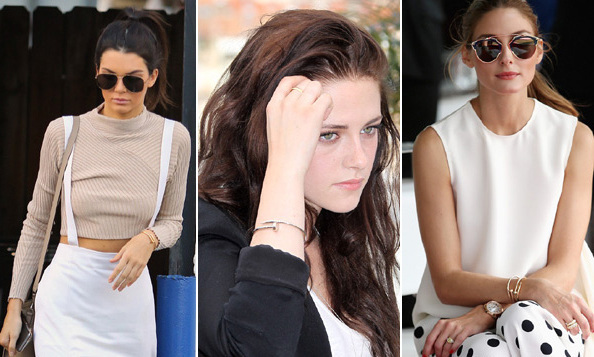 cartier nail bracelet on celebrities